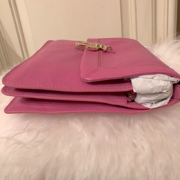 Juicy Couture Leni Charm Leather Shoulder Bag NWT - Picture 6 of 13